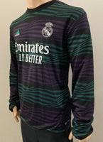 2022-2023 Adidas Real Madrid Pre-Match Sweatshirt Worn by Vini Jr Aeroready