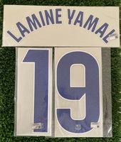 2024-2025 Lamine Yamal 19 FC Barcelona Third kit Name Set and Number La Liga Player Issue TextPrint