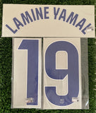 2024-2025 Lamine Yamal 19 FC Barcelona Third kit Name Set and Number La Liga Player Issue TextPrint