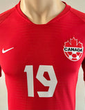 2019 Canada National Team Player Issue Home Shirt Alphonso Davies Pre Owned Size S