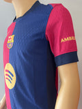 2024-2025 FC Barcelona Home Shirt Player Issue Authentic Kids Children New BNWT Multiple Sizes