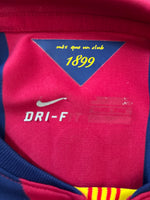 2014-2015 FC Barcelona Home Shirt Pedro Rodríguez Champions Pre Owned Size S