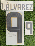 2024-2015 Julian Alvarez Home Argentina Name Set and Number Player Issue Noble America Cup