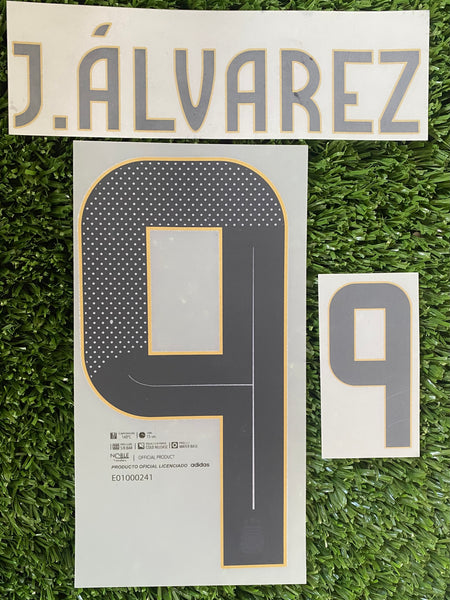 2024-2025 Julian Alvarez Home Argentina Name Set and Number Player Issue Noble America Cup