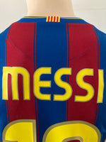 2009-2010 FC Barcelona Home Shirt Messi LFP Pre Owned Size L