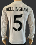 2024-2025 Real Madrid CF Jude Bellingham Player Issue Authentic Long Sleeve Champions New BNWT Size L