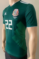 2018 World Cup Mexico National Team Home Shirt Chucky Lozano BNWT Size XL Kids