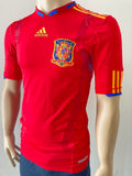 2010 Spain Home Shirt Player Issue Techfit World Cup Champions Size L (Very Fitted)