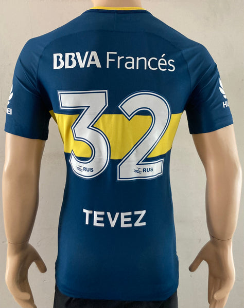 2017-2018 Boca Juniors Player Issue Home Shirt Tevez Pre Owned Size M