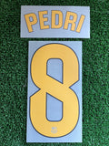 2026-2027 FC Barcelona Home Name Set and Number Pedro Gonzalez “Pedri”  Player Issue LaLiga TPT