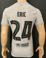 2022-2023 FC Barcelona Third Shirt Eric García Champions League Kitroom Player Issue Mint Condition Size L