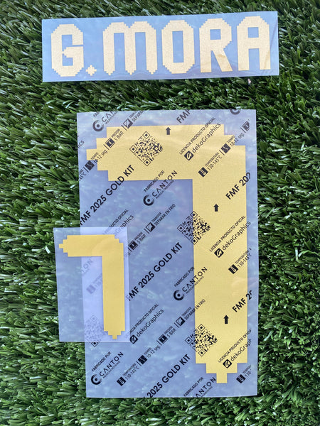 2025 Mexico National Team Name Set and Number Gilberto Mora Gold Cup Merchandising