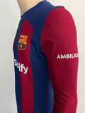 2023-2024 FC Barcelona Home Shirt Lamine Yamal Player Issue Kitroom Long Sleeve Pre Owned Size M (Fitted)