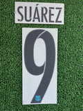 2015-2016 FC Barcelona Third Name Set and Number Luis Suarez LaLiga Champions and LaLiga Sipesa
