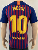 2018-2019 FC Barcelona Home Shirt Messi La Liga BNWT Size M