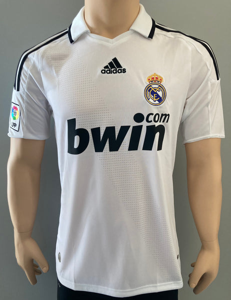 2008-2009 Real Madrid CF Home Shirt LFP Pre Owned Size M