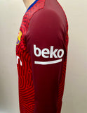 2020-2021 FC Barcelona GK Shirt Marc Andre Ter Stegen Player Issue Kitroom Long Sleeve La Liga Mint