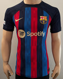 2022-2023 FC Barcelona Home Shirt Pablo Baez Gavira “Gavi” Player Issue Kitroom Champions League Mint Size M