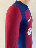 2023-2024 FC Barcelona Home Shirt Player Issue Kitroom Long Sleeve Mint Multiple Sizes