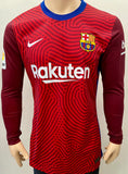 2020-2021 FC Barcelona GK Shirt Marc Andre Ter Stegen Player Issue Kitroom Long Sleeve La Liga Mint