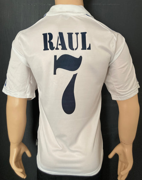 2001-2002 Real Madrid Home Shirt Raúl González LFP BNWT Size L