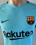 2017-2018 FC Barcelona Away Shirt Lionel Messi Player Issue Kitroom LaLiga Long Sleeve BNWT Size L (Fitted)