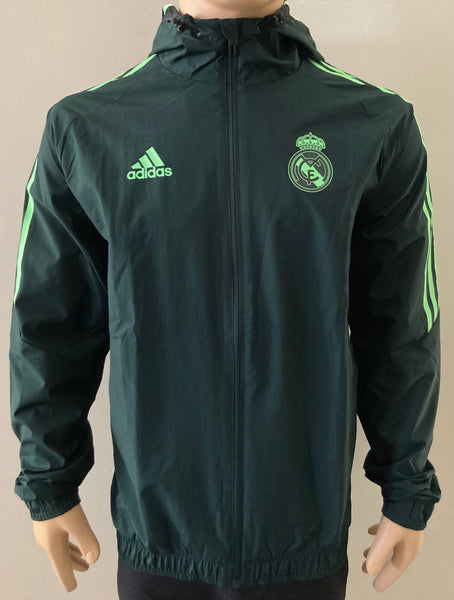 2022-2023 Real Madrid Windrunner Jacket Pre Owned Player Issue Kitroom Size M