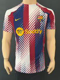 2023-2024 FC Barcelona Away Pre Match Shirt Player Issue Kitroom Worn and Washed Multiple Sizes