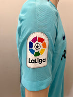 2017-2018 FC Barcelona Away Shirt Lionel Messi Player Issue Authentic New BNWT Size L (Fitted)
