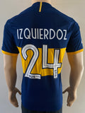 2019-2020 Boca Juniors Home Shirt Player Issue Authentic Carlos Izquierdoz Superliga Argentina Pre Owned Size L
