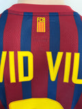 2011-2012 FC Barcelona Home Shirt David Villa Player Issue Kitroom LaLiga World Champions Mint Size M (Fitted)