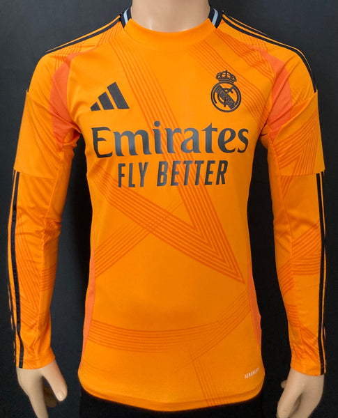 2024-2025 Real Madrid CF Long Sleeve Away Shirt BNWT Multiple Sizes