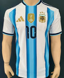 2025-2026 Argentina National Team Home Shirt Player Issue Authentic Lionel Messi World Cup Champions Patch New BNWT Size XXL