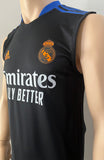 2021-2022 Real Madrid Sleveless Shirt Training Kitroom Player Issue Champions League Version Multiple Sizes