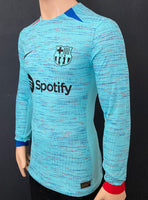 2023-2024 FC Barcelona Third Shirt Player Issue Kitroom Long Sleeve Min BNWOT Size M (Fitted)