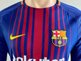 2017-2018 FC Barcelona Home Shirt Lionel Messi Player Issue Kitroom Long Sleeve LaLiga New BNWT Size M (Fitted)