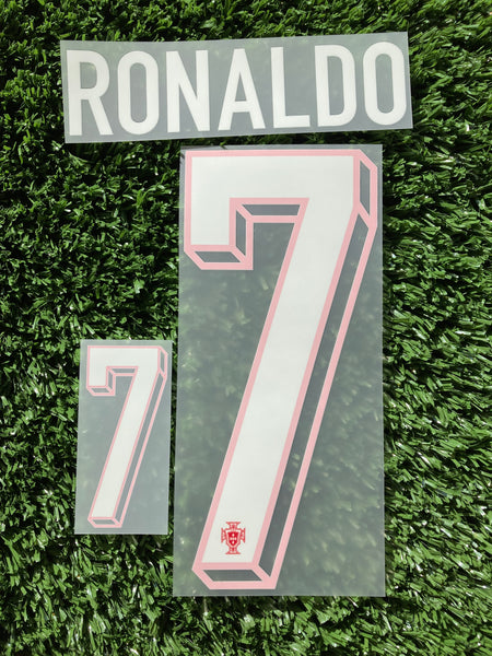 2024 - 2025 National Team Portugal Set Name Ronaldo Home Kit Player Issue Sporting ID