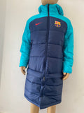 2022 - 2023 Barcelona FC Invernal Jacket Coat With Hood for Kids