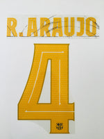 2021-2022 Araujo Barcelona Name Set and Number Third Player Issue Champions Europa League Avery Dennison