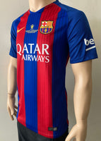 2016-2017 FC Barcelona Home Shirt Iniesta Copa del Rey Final BNWT Size M
