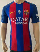 2016-2017 FC Barcelona Home Shirt Ivan Rakitic Player Issue Kitroom Spain Supercup Mint Size M