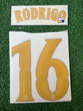 2026-2027 FC Barcelona Home Name Set and Number Rodrigo Hernandez Champions and Cup TPT Stahls TextPrint