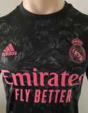 2020-2021 Real Madrid CF Player Issue Third Shirt Hazard Champions League BNWT Size S