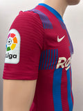 2021-2022 FC Barcelona Home Shirt Dani Alves Player Issue Kitroom Mint Size M