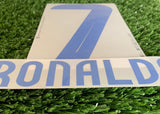 2024-2025 Al Nassr Home Name and Number Set Cristiano Ronaldo dekoGraphics Adult Size