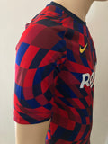 2020-2021 FC Barcelona Pre-Match Shirt Gaudi Senyera Pre Owned Multiple Sizes