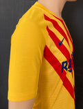 2021-2022 FC Barcelona Fourth Shirt Senyera Kitroom Player Issue Mint Condition Size M