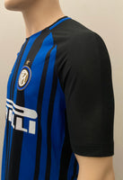 2017-2018 Inter Milano Home Shirt Ivan Perisic Player Issue Kitroom Lega Calcio Mint Size L (Fitted)