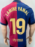 2024-2025 FC Barcelona Home Shirt Lamine Yamal 125 Years Anniversary La Liga New BNWT Size L