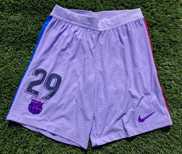 2021 - 2022 Barcelona FC Short Away Ferran Jugtla 29 Liga Player Issue Kitroom Size L